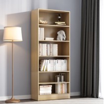 Open bookshelf and cabinet storage design