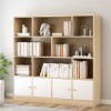 Large home library wooden bookshelf cabinet furniture design