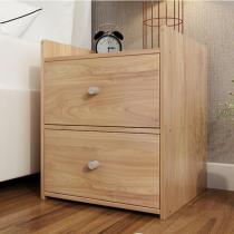 Wooden bedroom bed wood grain melamine night stand cabinet