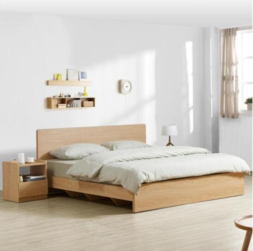 شقة رخيصة الحديثة الجسيمات الخشبية السرير تصميم مجموعة