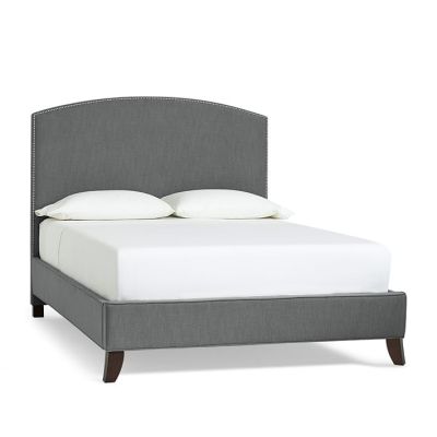 Fabric modern beds queen size with fabric beds headboard