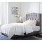Fabric upholstery bed design set sale with headboard
