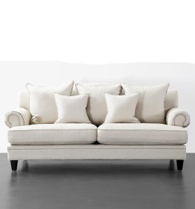 Projet loisirs meubles en tissu d'ameublement blanc canapé design