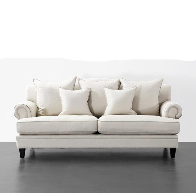 Proyecto ocio tapicería tela blanca sofá diseño muebles