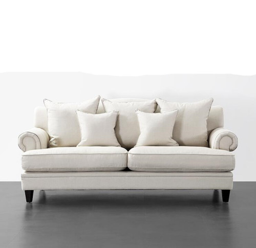 Proyecto ocio tapicería tela blanca sofá diseño muebles