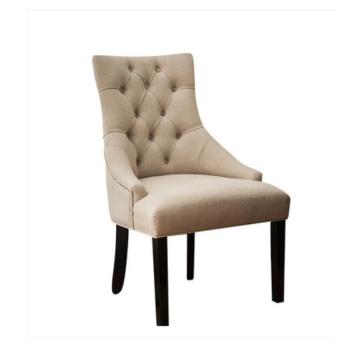 House project ameican style wooden leg fabric dining chair