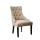 House project silla de comedor de tela de madera con patas estilo ameican