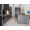Industrial style house fashion dark grey lacquer kitchen cabinet design