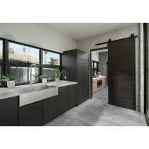 Industrial style house fashion dark grey lacquer kitchen cabinet design