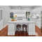 Villa project american style solid birch wood white kitchen cabinet
