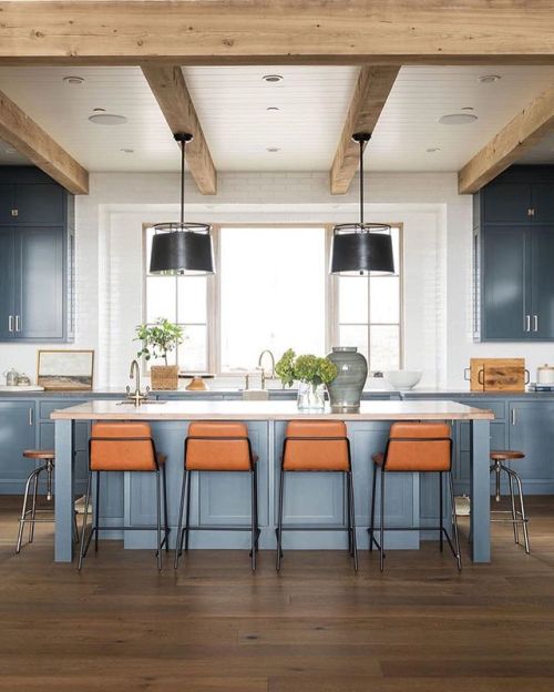 Type de meuble de conception de meubles de cuisine de shaker de couleur bleue de porte de cadre