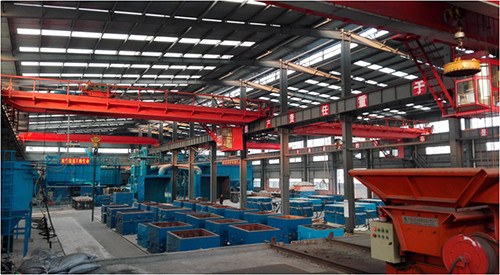 V-process modeling production line