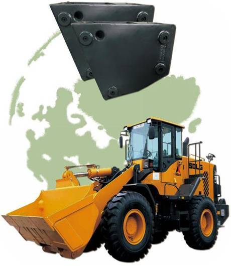 Loader counterweight