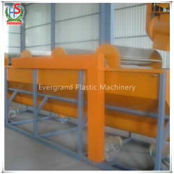 Plastic pp pe film bags recycling crushing washing drying line machine