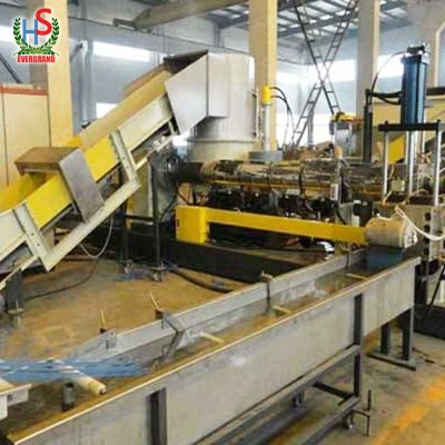 Waste Plastic Bags Film Recycling Pelletizing Machine Line Price With Compactor