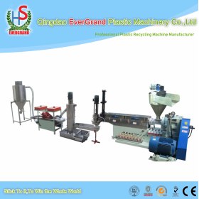Cost of Plastic PE PP PVC granulator/LDPE HDPE PP recycle waste plastic granules recycling machine