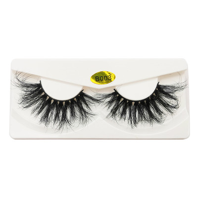 Whole Sale Makeup Handmade Luxury 3D Eyelashes 6d Fluffy 25mm 100% Mink Lashes