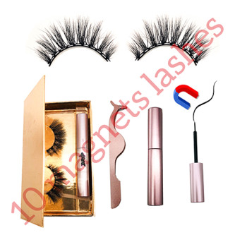 10 Magnets Eyelashes Fake Lashes Magnetic Liquid Eyeliner Set Waterproof Long Lasting Magnet lash