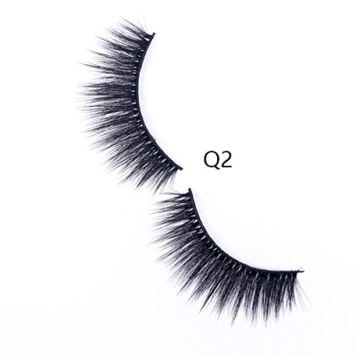 3D Faux Eyelashes Custom Natural False Eyelash Waterproof Faux Mink Lashes