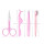 4Pieces eyelash tweezers set wholesale lashes applicator curler lash application tool set