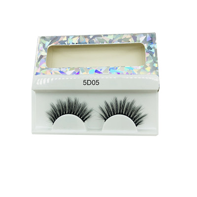 Natural long 3D Faux Mink Eyelashes Thick HandMade Full Strip Lashes Volume Soft Mink Lashes（5D05）
