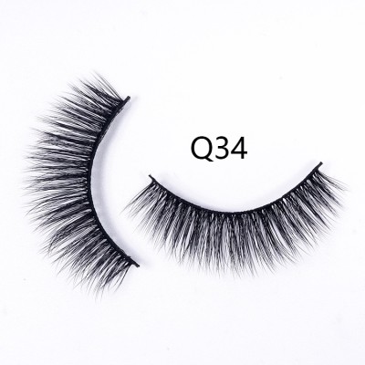1 pairs 3D Faux Mink Lashes Natural Long False Eyelashes Thick Cross Lashes Handmade Soft Lash