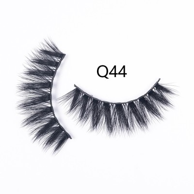 3D False Eyelashes Handmade Faux Mink Lashes Human Hair Natural Fake Lash Makeup Eyelash (Q44)