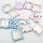 Square window butterfly eyelash box 1 pair fake eyelash paper box with eyelash tray