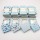 Square window butterfly eyelash box 1 pair fake eyelash paper box with eyelash tray