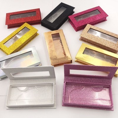New rectangular non-window eyelash box 1 pair eyelash magnet box