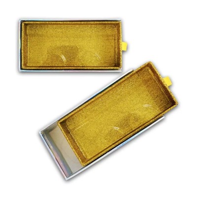 New pull box false eyelash box multi-color eyelash box customized transparent rectangular color packaging box