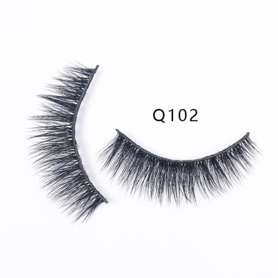 1Pair 6D Mink Eyelashes Natural False Long Faux Mink Lash Thick Handmade Lashes
