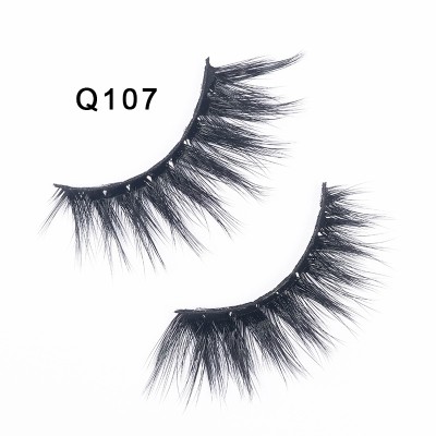 1 Pair 3D Faux Mink Eyelashes Natural False Long Thick Handmade Lashes