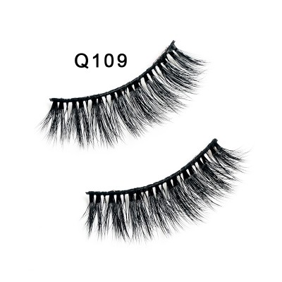 1 Pair 3D Mink Lashes Long Thicken eyelash Curl False Eyelashes Eyes lash