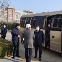 Zhang Yuansheng, head of Jimo District, and his party visited Jiuhe Heavy Industry for research and guidance