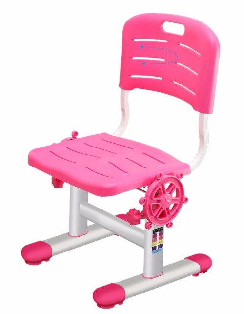 children study chair, Metal frame , plastic seat, height adjustable