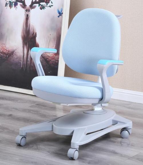 Ergonomic study chair with arm rest, Metal frame , fabric upholstery