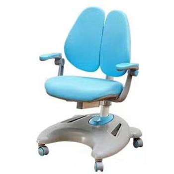 Double back ergonomic study chair with arm rest, Metal frame , fabric upholstery