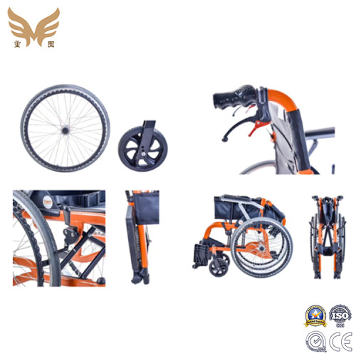 Aluminium Alloy Light Weight Non Electric Foldable Manual Wheelchair