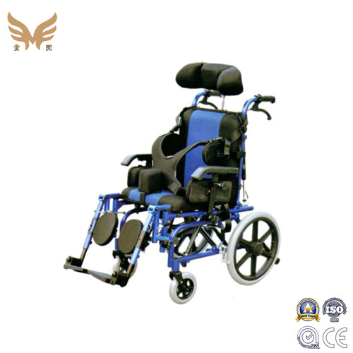 New Medical Equipment Aluminum Adapting Adjustable Reclining Manual Children Wheelchair