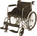 Leather armrest hand push Manual Wheelchair