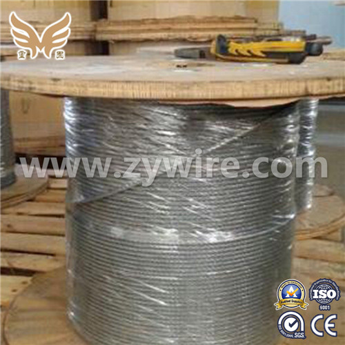 7*7 GI steel wire rope in coils for  typing and binding-Zhongyou