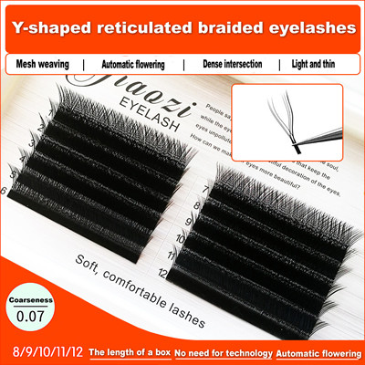 Y-shaped eyelashes