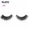 wholesale 3d faux mink eyelashes synthetic fiber strip eyelashes ,private label false silk eyelash, premium fake silk lashes