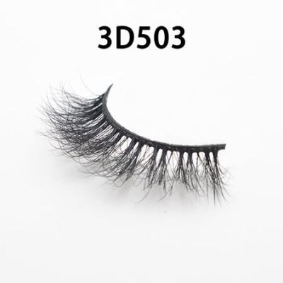 Natural Strip 100% real 25mm 3D mink eyelashes