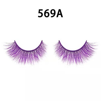 Color silk lashes Synthic Hair Faux 3D Mink Eyelashes lash vendor Wholesale Colorful Eyelashes Private Label