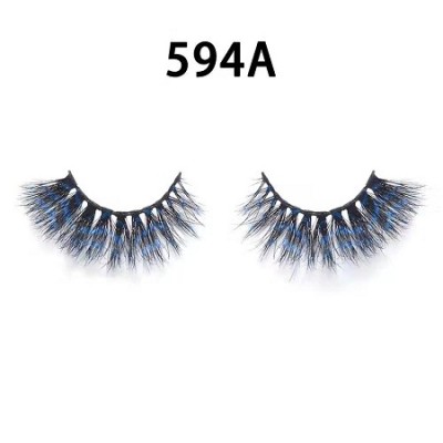 Color silk lashes Synthic Hair Faux 3D Mink Eyelashes lash vendor Wholesale Colorful Eyelashes Private Label