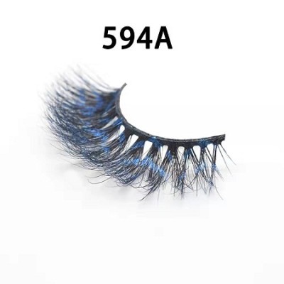 Color silk lashes Synthic Hair Faux 3D Mink Eyelashes lash vendor Wholesale Colorful Eyelashes Private Label