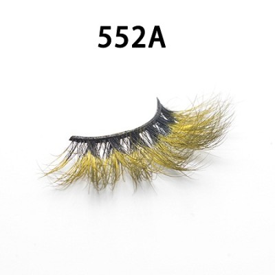 Color silk lashes Synthic Hair Faux 3D Mink Eyelashes lash vendor Wholesale Colorful Eyelashes Private Label