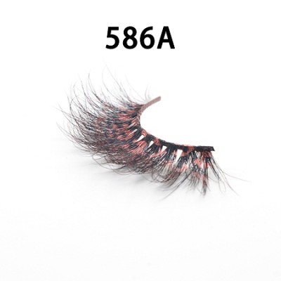Color silk lashes Synthic Hair Faux 3D Mink Eyelashes lash vendor Wholesale Colorful Eyelashes Private Label